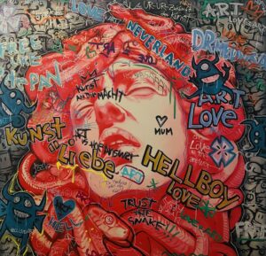 Mirko Blum - Dr.Medusa 150x150 cm Acryl auf Leinwand