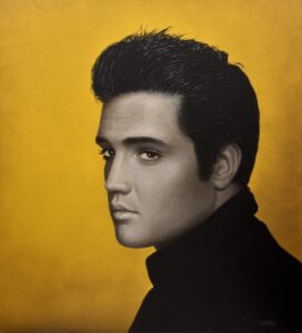 Jürgen D. Flohr - „Elvis“ 81cm x 81cm Acryl auf Leinwand